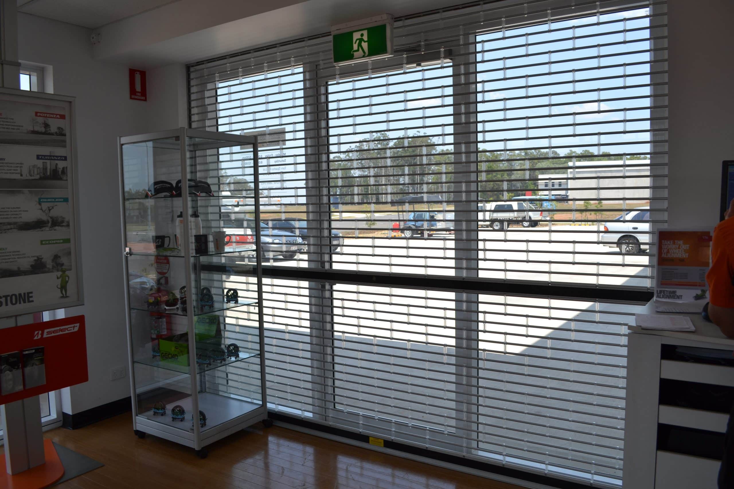 aluminium security roller grille