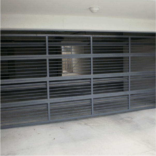 an Ezi-roll polycarbonate shop front roller shutter